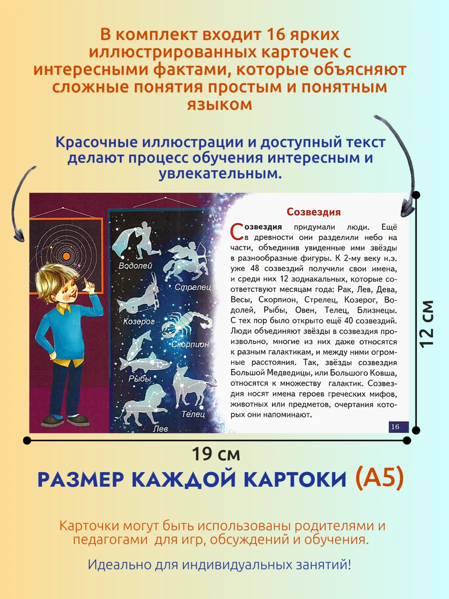 Что ты знаешь о космосе. Набор карточек