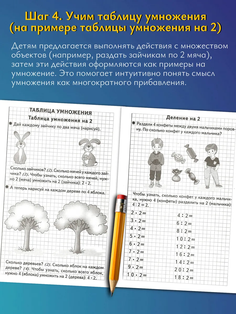 Решаем задачи счет в пределах 100. Табличное умножение